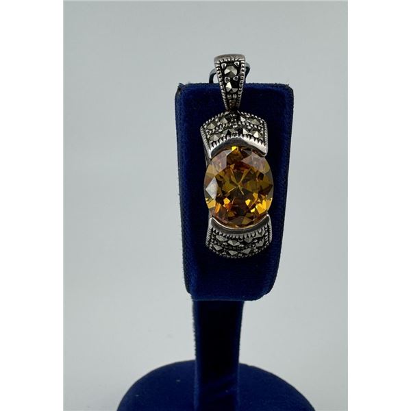 Sterling Silver Citrine Pendant