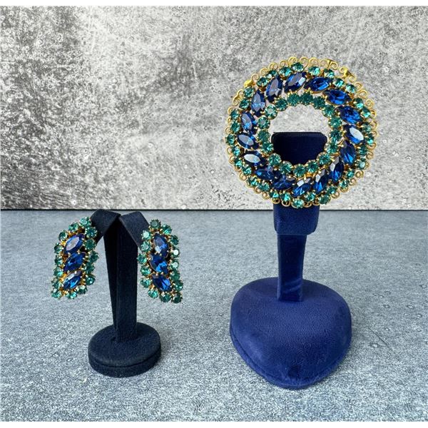 Rhinestone Costume Jewelry Suite