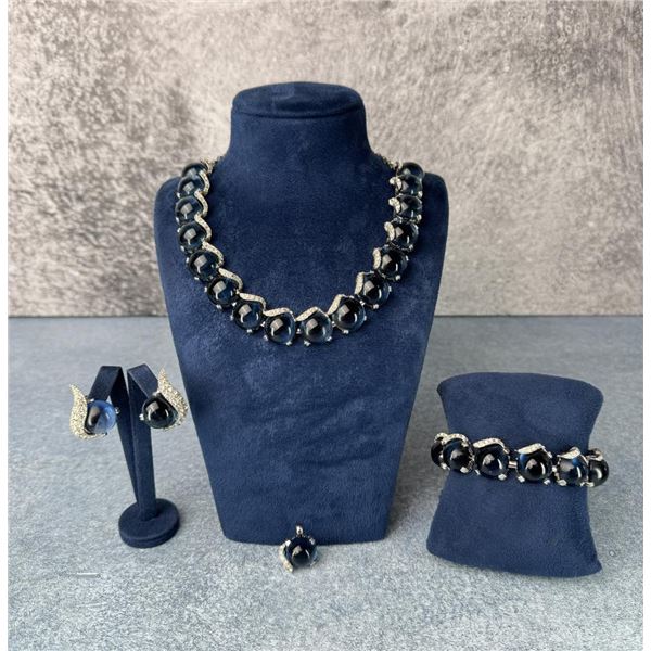 Costume Jewelry Rhinestone Suite