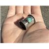 Image 1 : Navajo Sterling Silver Turquoise Scarf Slide