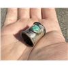 Image 2 : Navajo Sterling Silver Turquoise Scarf Slide