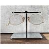 Image 2 : Antique 14k Gold Eyeglass Frames in Sterling Case