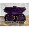 Image 6 : Antique 14k Gold Eyeglass Frames in Sterling Case