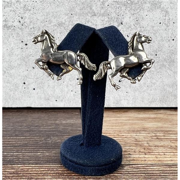 Glenn & Irene Sandoval Navajo Sterling Earrings