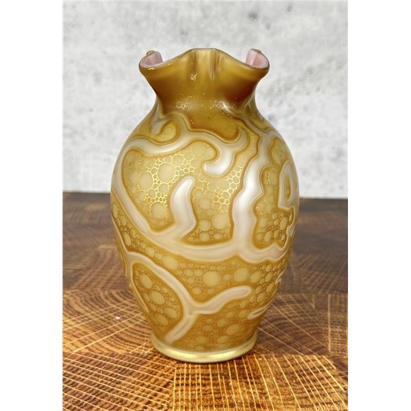 Loetz Federzeichnung Art Glass Octopus Vase
