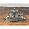 Image 1 : Antique Chinese Pewter & Jade Tea Set