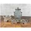 Image 2 : Antique Chinese Pewter & Jade Tea Set