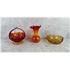 Image 1 : Collection Of Vintage Colored Glass
