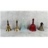 Image 2 : Collection Of Brass & Glass Bells