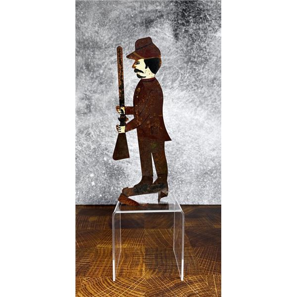 Civil War Folk Art Tin Soldier
