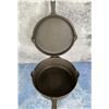 Image 3 : Lodge 4 in 1 Cast Iron Skillet Hinged & Hammered