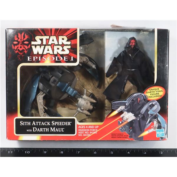 STAR WARS SITH ATTACK SPEEDER WITH DARTH MAUL