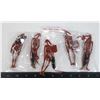 Image 1 : FIVE STAR WARS LOOSE FIGURES RED BATTLE DROIDS