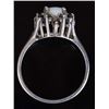 Image 2 : STERLING SILVER OPAL BLUE SAPPHIRE LADIES RING