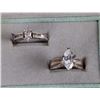 Image 2 : ASSORTED STERLING SILVER CZ LADIES RINGS - (5)