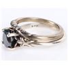 Image 3 : 1.25CT DEEP BLACK DIAMOND STERLING SILVER RINGS