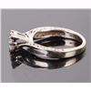 Image 3 : 10K WHITE GOLD DIAMOND LADIES RING