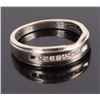 Image 3 : 10K WHITE GOLD DIAMOND LADIES RING