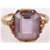 Image 1 : 10K YELLOW GOLD LADIES AMETHYST RING