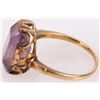 Image 2 : 10K YELLOW GOLD LADIES AMETHYST RING