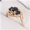 Image 3 : HOLY TRINITY 3-SAPPHIRE 10K GOLD LADIES RING