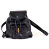 Image 1 : VINTAGE GUCCI BAMBOO BLACK LEATHER BACKPACK