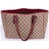 Image 1 : GUCCI GG BROWN LEATHER MONOGRAM TOTE BAG