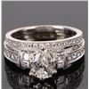 Image 1 : 14K WHITE GOLD DIAMOND NEIL LANE BAND SET W/ APR