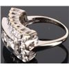 Image 4 : 14K WHITE GOLD DIAMOND LADIES RING