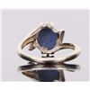 Image 4 : 1CT STAR SAPPHIRE 14K WHITE GOLD LADIES RING