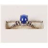 Image 1 : .50CT STAR SAPPHIRE 14K WHITE GOLD LADIES RING