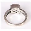 Image 3 : 14K WHITE GOLD & 0.925 SILVER BLUE TOPAZ RING