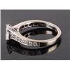 Image 2 : 0.66CT VS2 NATURAL DIAMOND 14K WHITE GOLD RING