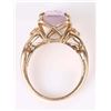 Image 4 : 14K YELLOW GOLD ROSE QUARTZ PINK TOURMALINE RING