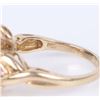 Image 5 : 14K YELLOW GOLD ROSE QUARTZ PINK TOURMALINE RING