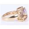 Image 3 : 14K GOLD DIAMOND RUBY  BICOLOR AMETRINE RING