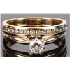 Image 1 : 14K YELLOW GOLD DIMAOND LADIES BRIDAL SET