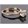 Image 2 : 1.0CT PRINCESS-CUT 14K YELLOW GOLD LADIES RING