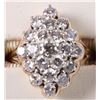 Image 2 : 14K YELLOW GOLD DIAMOND LADIES RING