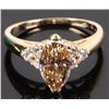 ~0.90CTW NATURAL BROWN DIAMOND 14K GOLD MARQUIS