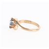 Image 2 : ~0.40CT BLUE TOPAZ 14K YELLOW GOLD LADIES RING