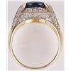 Image 3 : 4.0 CT SAPPHIRE & DIAMOND 14K GOLD RING