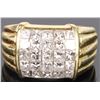 2.5 CTW 18K YELLOW GOLD MEN'S RING