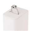Image 3 : 0.65CT DIAMOND 0.32CTW BLUE SAPPHIRE PLATINUM RING