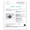 Image 4 : 0.65CT DIAMOND 0.32CTW BLUE SAPPHIRE PLATINUM RING