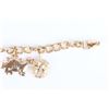 Image 5 : 14K YELLOW GOLD LADIES CHARM BRACELET