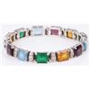 Image 3 : SARAH COVENTRY MULTI GEM STERLING SILVER BRACELET