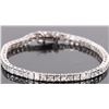 Image 1 : STERLING SILVER CUBIC ZIRCONIUM TENNIS BRACELET