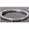 Image 2 : STERLING SILVER CUBIC ZIRCONIUM TENNIS BRACELET