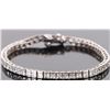 Image 1 : STERLING SILVER CUBIC ZIRCONIUM TENNIS BRACELET